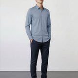 THE HYPERFLEX - SLIM FULL SHIRT - LIGHT BLUE