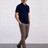 THE AIRTECH - RIPSTOP POLO - NAVY BLUE