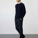 THE SOFT EASE - REGULAR SWEATER - NAVY BLUE