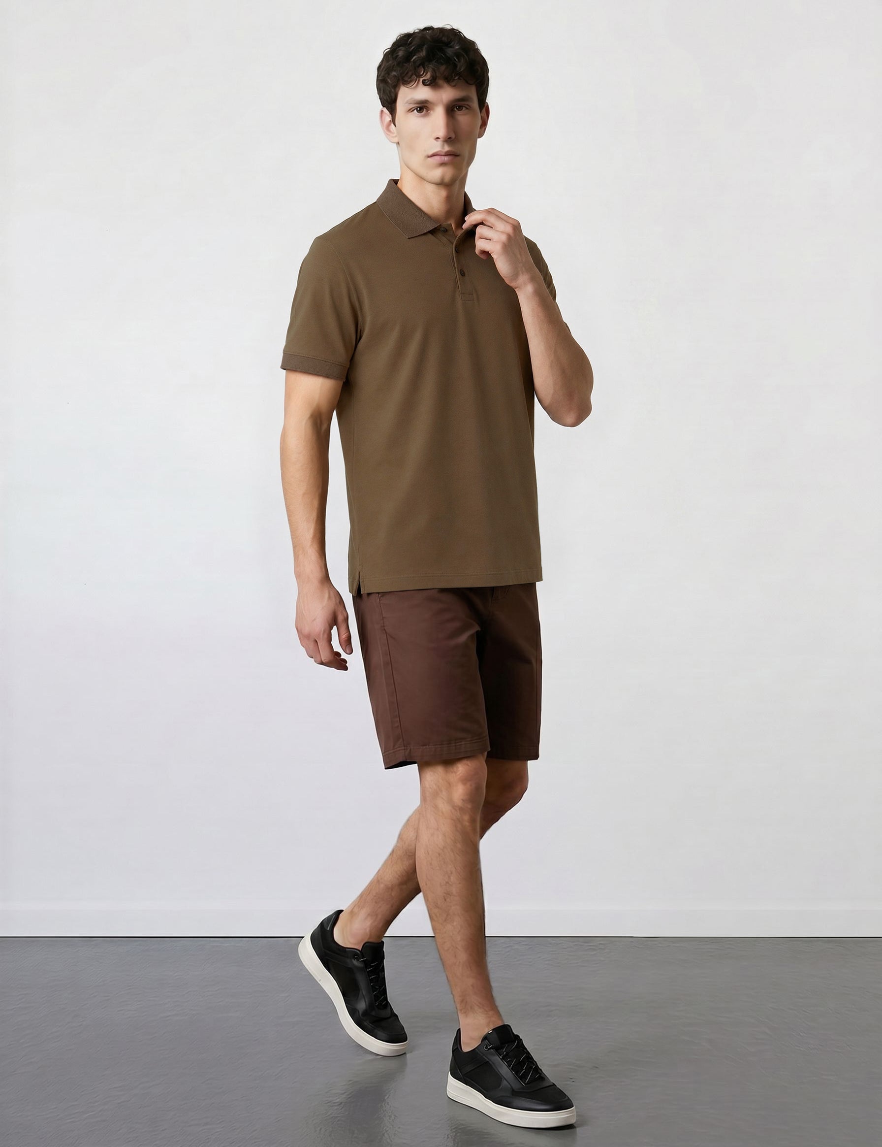 THE PIQUÉ FLEX - REGULAR POLO - OCHRE