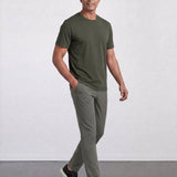 THE FLEX - PIMA HALF TEE - DARK GREEN