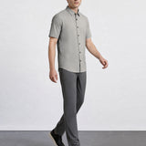 THE EVERYDAY - SLIM HALF SHIRT - GREY