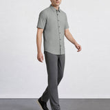THE EVERYDAY - SLIM HALF SHIRT - GREY
