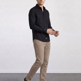 THE HYPERFLEX - SLIM FULL SHIRT - BLACK