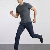 THE EVERYDAY - SEAMLESS HALF TEE - MEDIUM BLUE