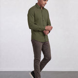 THE AIRTECH - SLIM FULL SHIRT - LEAF GREEN