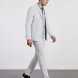 THE TECH TWILL - SUPER SLIM BLAZER - GREY