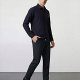 THE MOOVEX - DOUBLE KNIT CHINO PANTS - BLACK