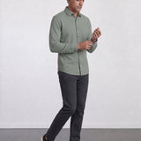 THE HYPERFLEX - SLIM FULL SHIRT - PISTACHIO GREEN