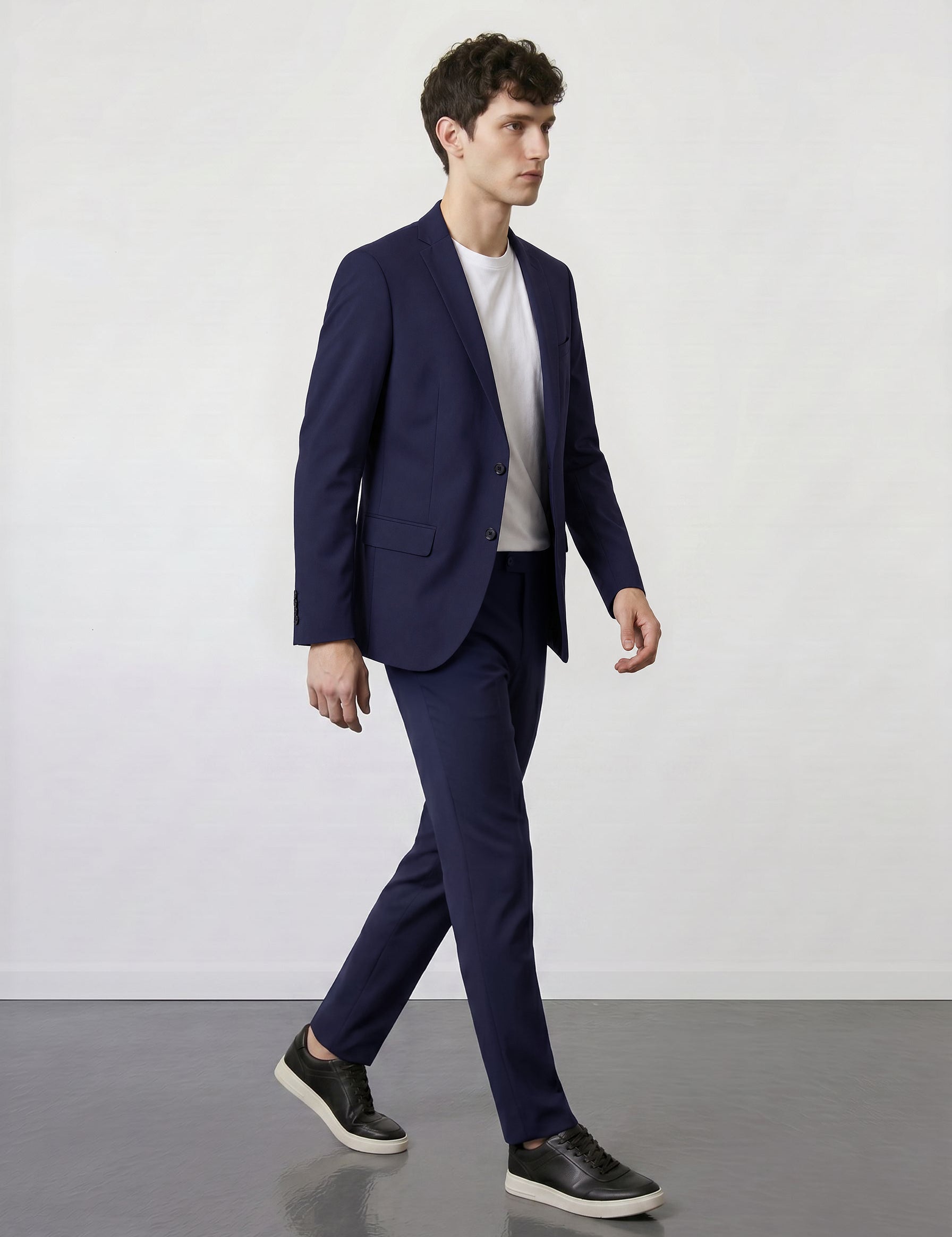 THE HYPERFLEX - SUPER SLIM BLAZER - NAVY BLUE