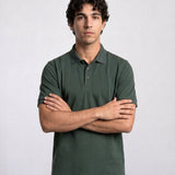 THE PIQUÉ FLEX - REGULAR POLO - DARK GREEN