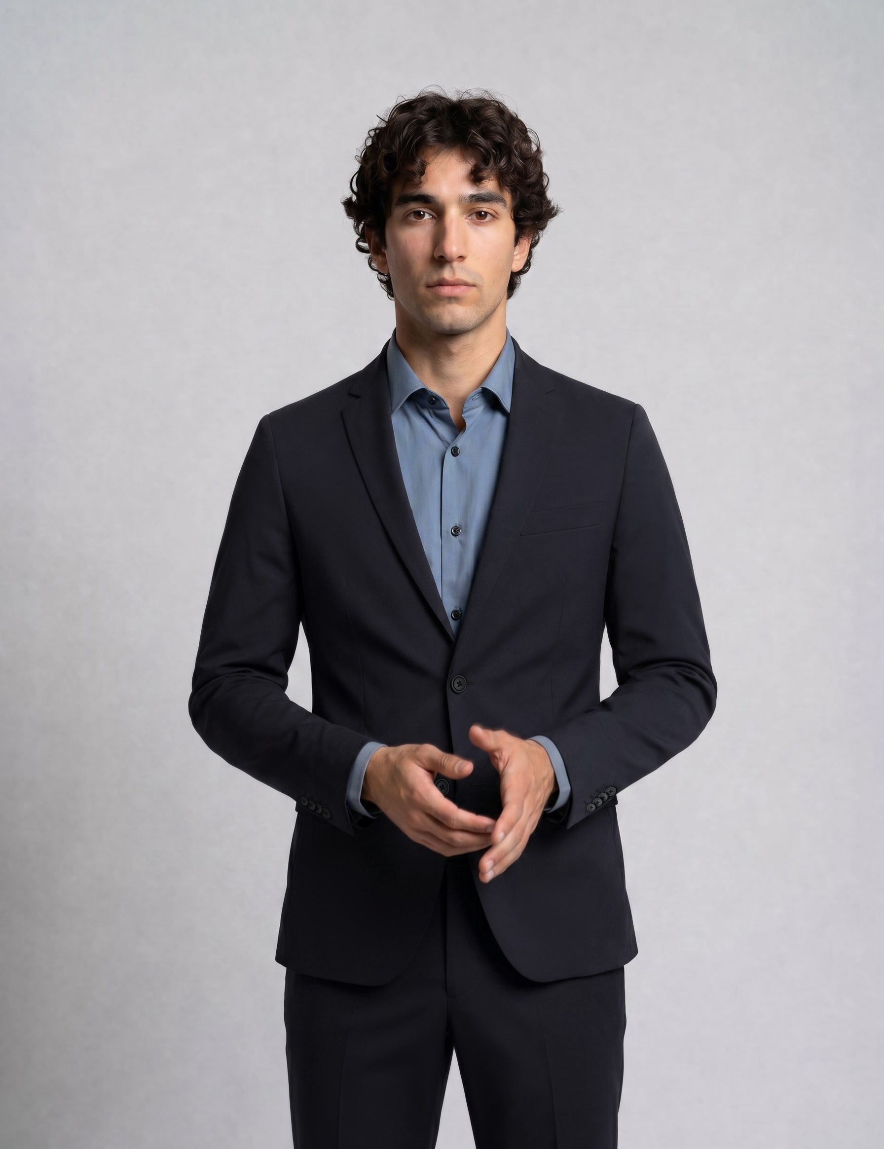 THE AIRFLEX - SUPER SLIM BLAZER - BLACK