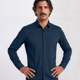THE HYPERFLEX - SLIM FULL SHIRT - MEDIUM NAVY