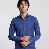 THE EASY - SLIM SHIRT - NAVY BLUE