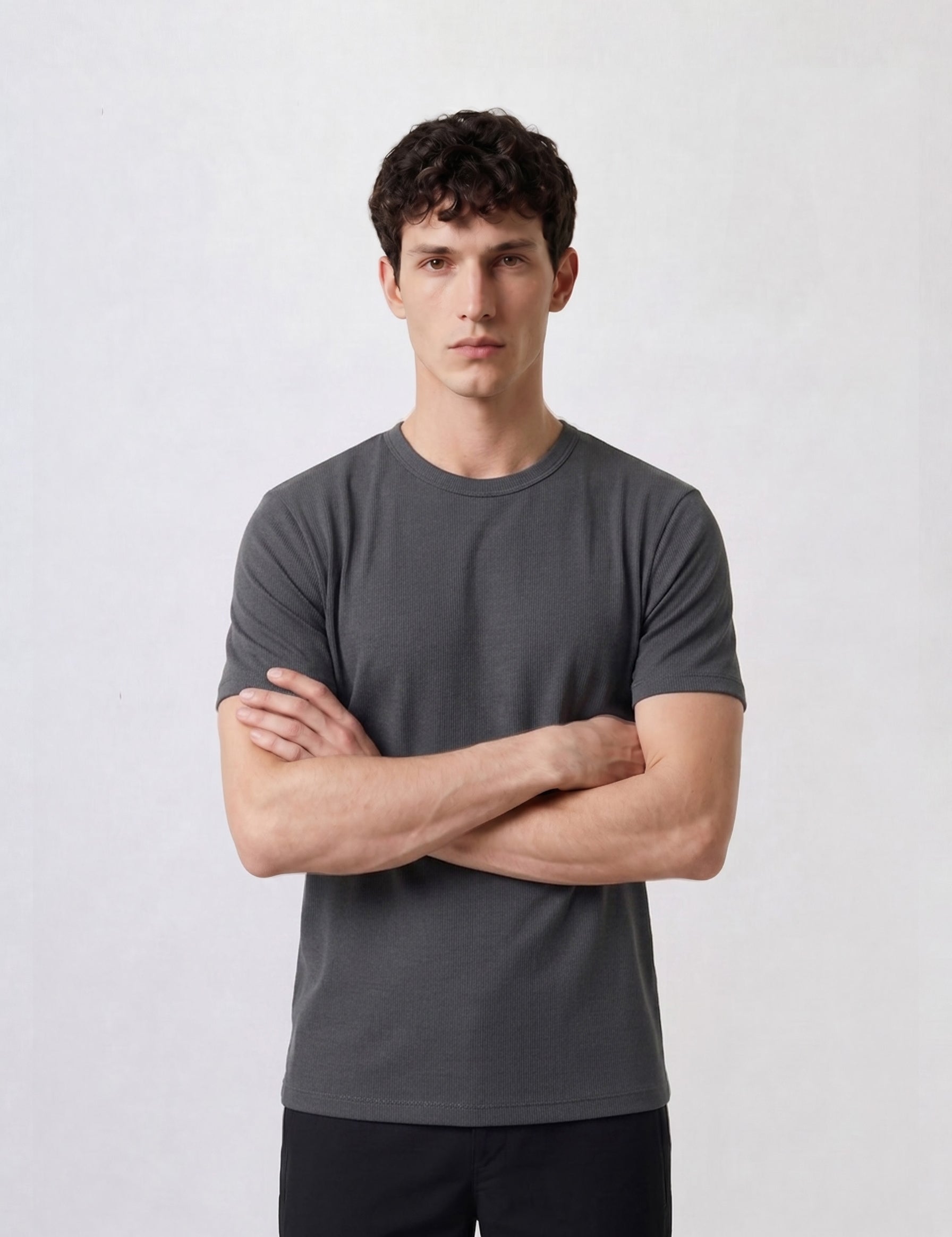 THE MOTION - HALF TEE - DARK GREY