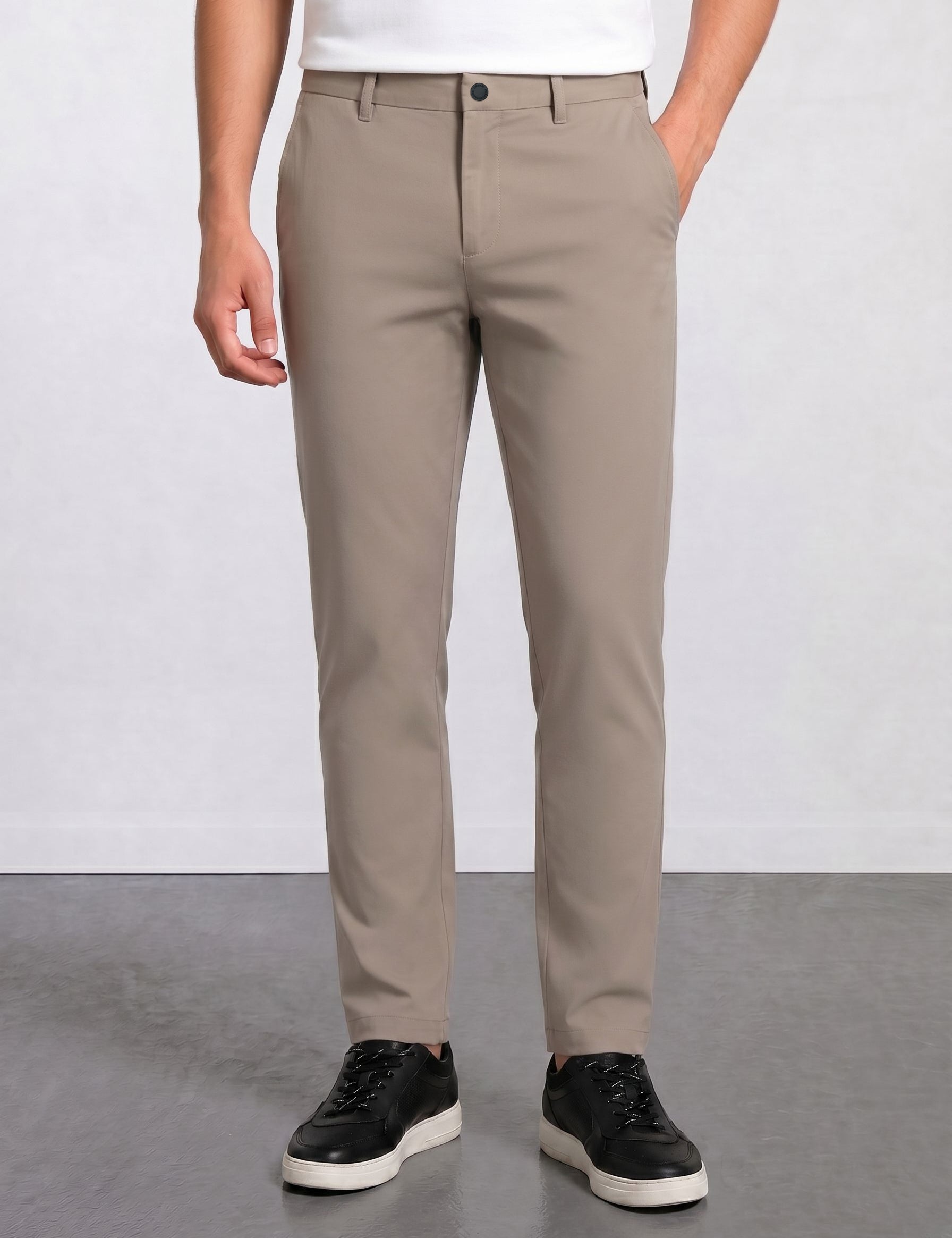 THE HYPERFLEX EVERYDAY - REGULAR PANTS - TAUPE