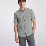 THE EVERYDAY - SLIM HALF SHIRT - GREY