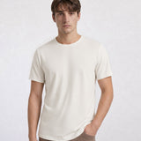 THE ACTIVE - SLIM HALF TEE - OFF WHITE