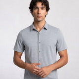 THE EVERYDAY - MELANGE SHIRT - GREY BLEND