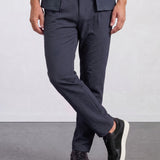 THE CITY PLEAT - RELAXED PANTS - NAVY BLUE