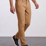 THE MOOVEX - CHINO PANTS - CAMEL BROWN