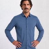 THE HYPERFLEX - SLIM FULL SHIRT - MEDIUM NAVY