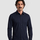 THE HYPERFLEX - SLIM FULL SHIRT - NAVY BLUE