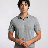 THE EVERYDAY - MELANGE SHIRT - GREY BLEND