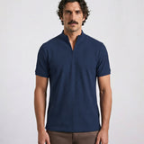 THE ACTIVE - QUARTER ZIP HALF TEE - NAVY BLUE