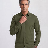 THE AIRTECH - SLIM FULL SHIRT - LEAF GREEN