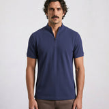 THE ACTIVE - QUARTER ZIP HALF TEE - NAVY BLUE