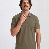 THE PIQUÉ FLEX - REGULAR POLO - OLIVE GREEN