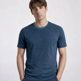 THE EVERYDAY - SEAMLESS HALF TEE - MEDIUM BLUE
