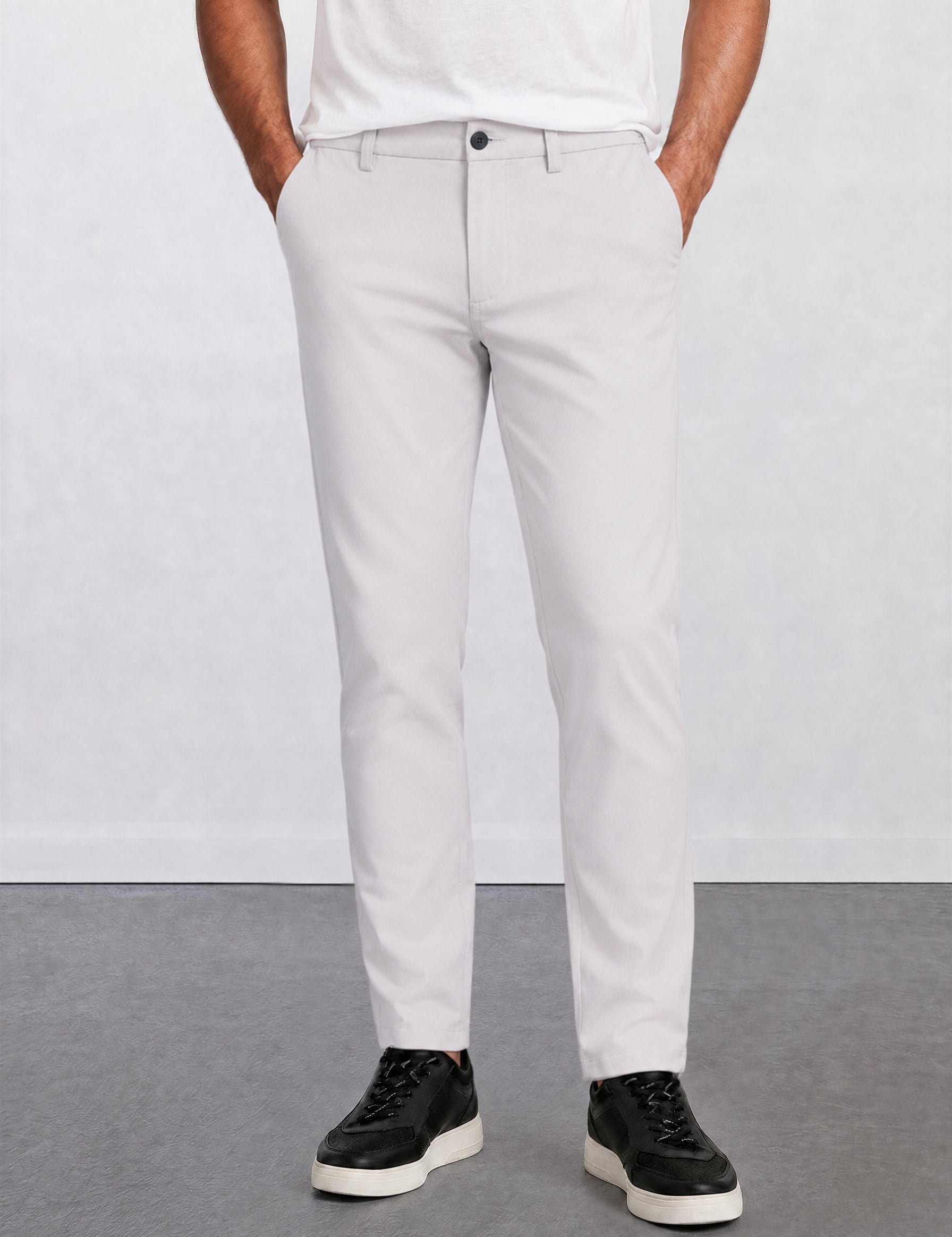 THE MOOVEX - CHINO PANTS - LIGHT GREY