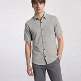 THE EVERYDAY - SLIM HALF SHIRT - GREY