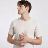 THE FLEX - PIMA HALF TEE - OFF WHITE