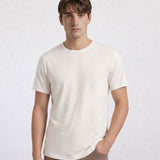 THE ACTIVE - SLIM HALF TEE - OFF WHITE