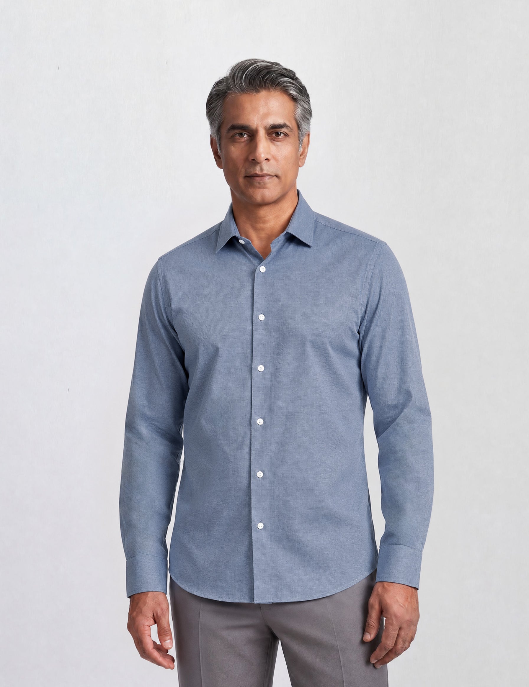 THE EVERYDAY - SLIM FULL SHIRT - ALUMINIUM