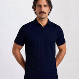 THE AIRTECH - RIPSTOP POLO - NAVY BLUE
