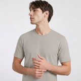 THE FLEX - PIMA HALF TEE - BEIGE
