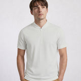 THE APEX - QUARTER ZIP POLO - COTTON WHITE