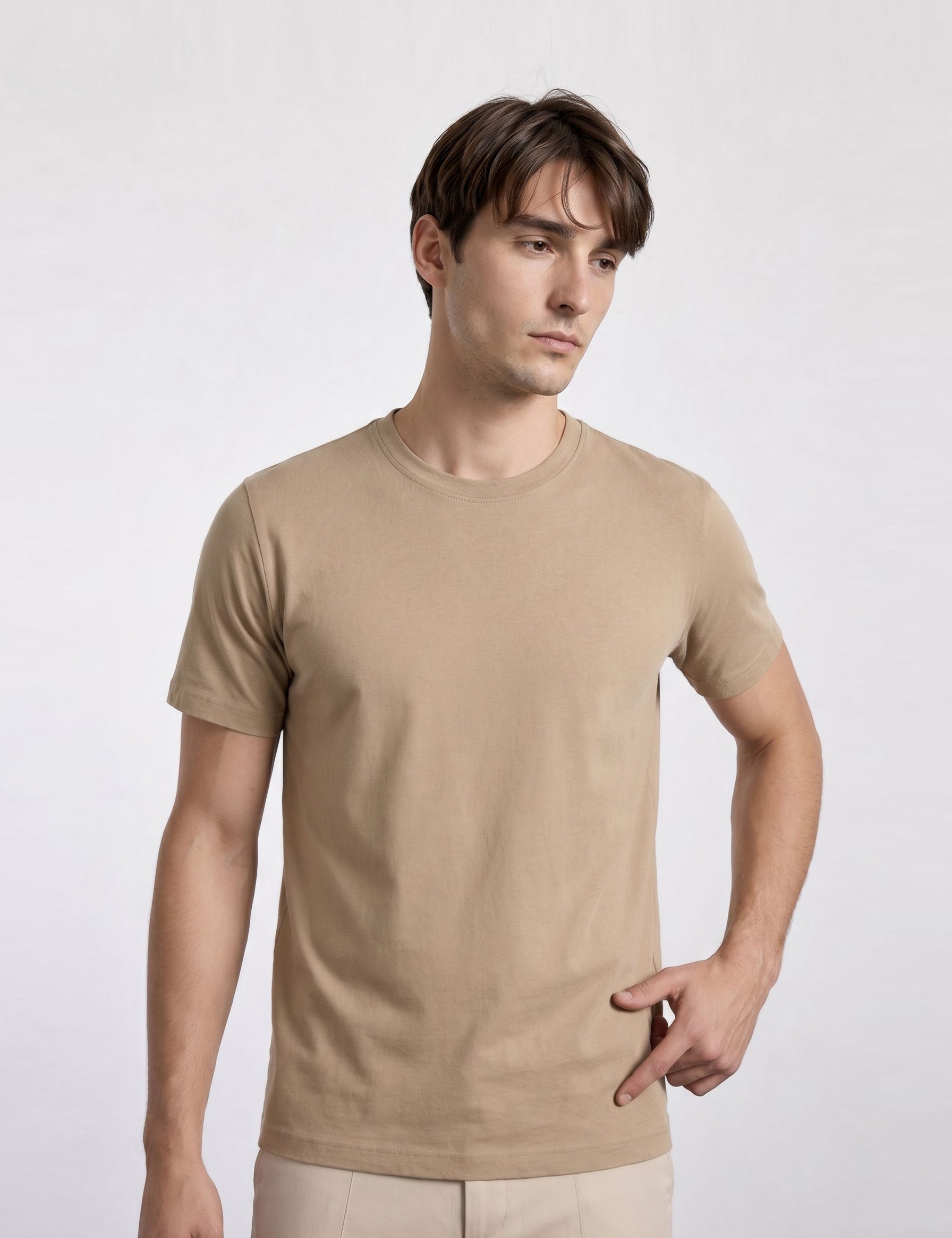 THE EVERYDAY - PIQUÉ TEE - CIGAR