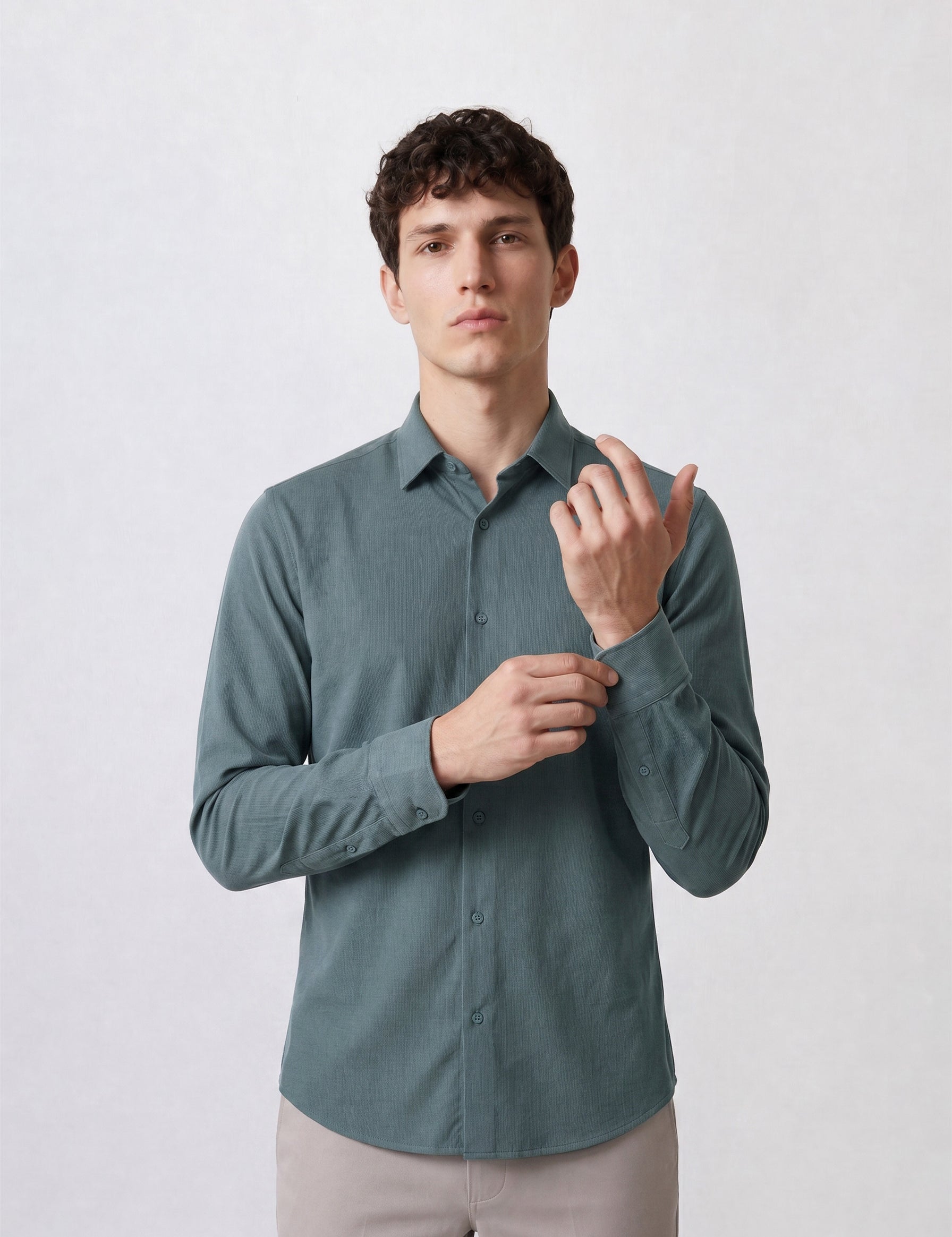 THE AIRTECH - SLIM FULL SHIRT - GREEN