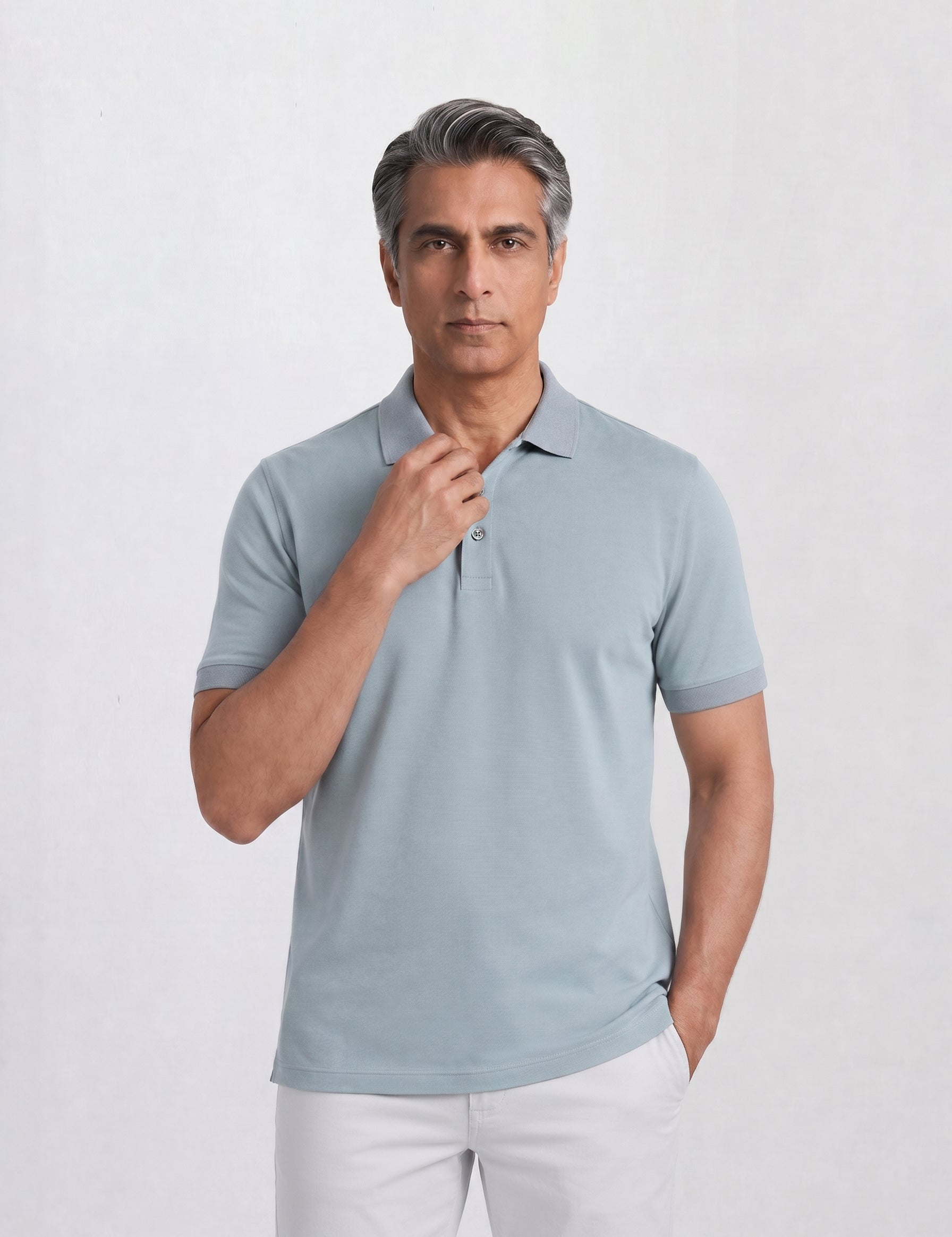 THE PIQUÉ FLEX - REGULAR POLO - BLUE
