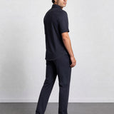 THE HYPERFLEX - SLIM HALF SHIRT - BLACK
