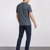 THE EVERYDAY - SEAMLESS HALF TEE - MEDIUM BLUE