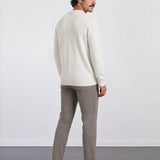THE SOFT EASE - JACQUARD SWEATER - OFF WHITE