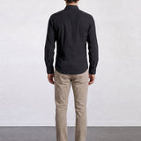 THE HYPERFLEX - SLIM FULL SHIRT - BLACK
