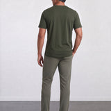 THE FLEX - PIMA HALF TEE - DARK GREEN