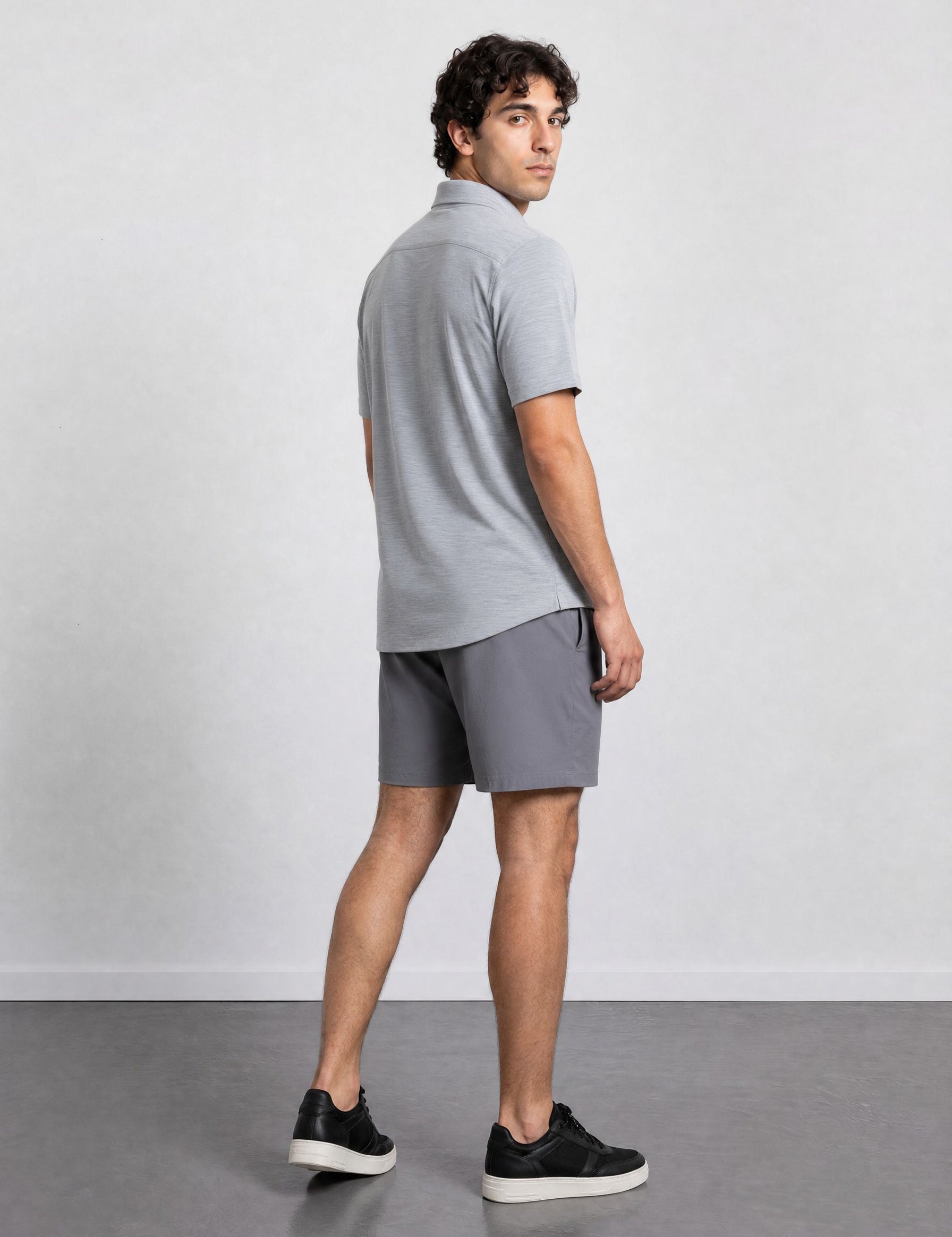 THE EVERYDAY - MELANGE SHIRT - GREY BLEND